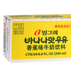 新日期!韓國進口 賓格瑞banana 香蕉牛奶 飲料 24盒